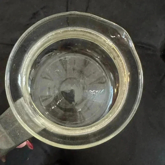 MCM PYREX GOLD ATOMIC DIAMOND STARS CARAFE 2 CUP COFFEE TEA POT 5" - Picture 7 of 12